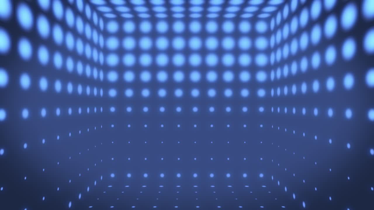 círculos azules rotativos abstractos telón de fondo animado