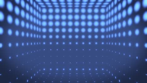 círculos azules rotativos abstractos telón de fondo animado