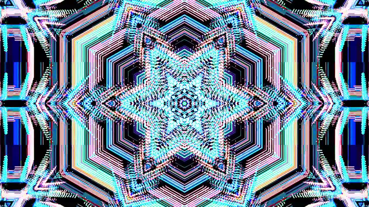 linee colorate onde luminose forma sfondo caleidoscopio astratto