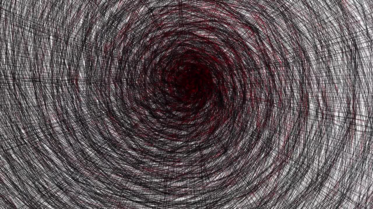 배경과 텍스처 선 표면과 함께 어두운 터널 3d 렌더링 스케치 터널 무서운 위험 및 공포 개념