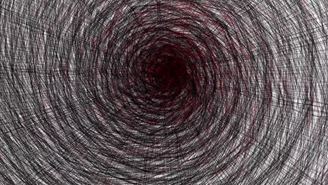 fondo y textura túnel oscuro con superficie de línea. dibujo de representación 3d de túnel. concepto de peligro aterrador y horror