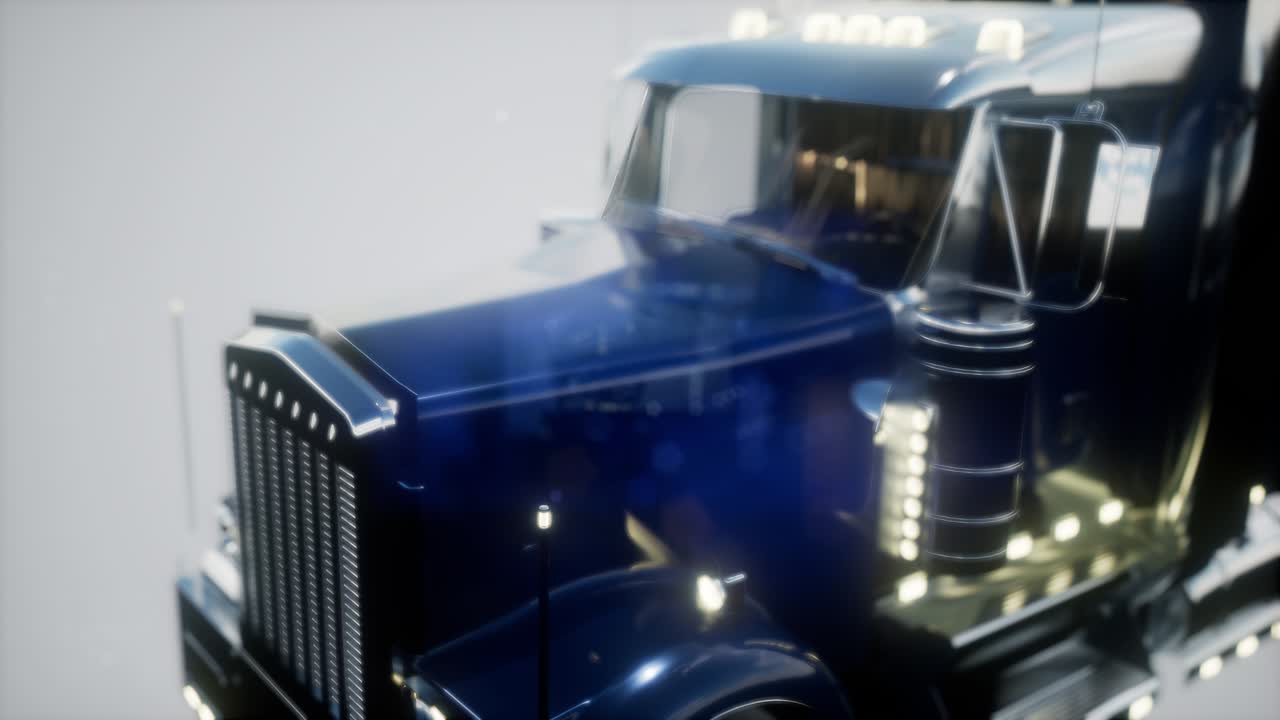 trayectoria de camión estadounidense brillante