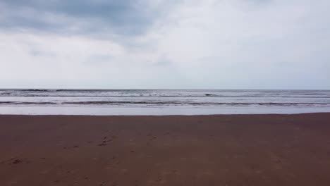 Drohnenaufnahme-Des-Nordseestrandes