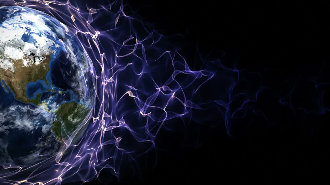 Earth and Fibers Ring Background, Loop, 4k