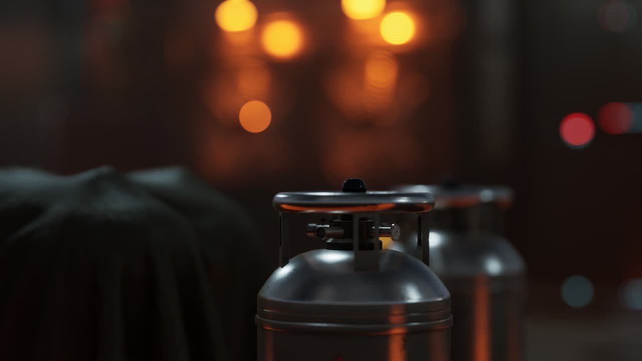 용접 장비 산소  ⁇ 크에 압력 측정기가 있는 아세 ⁇ 렌 가스 실린더