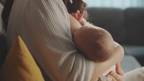 madre que amamanta al bebé
