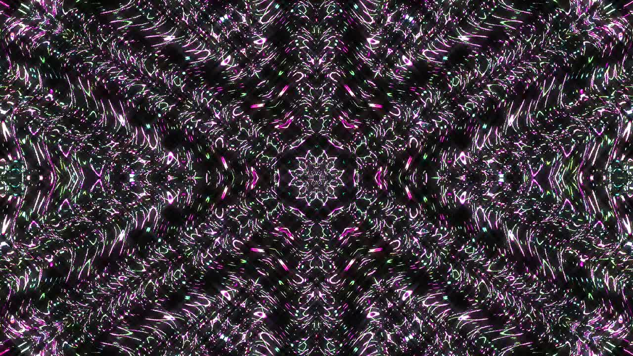 Beautiful abstract kaleidoscope that shines, a radiant light that regulates the subtle movements