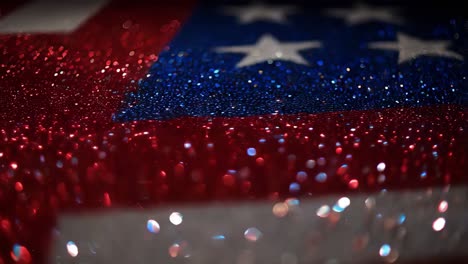 glittering american flag