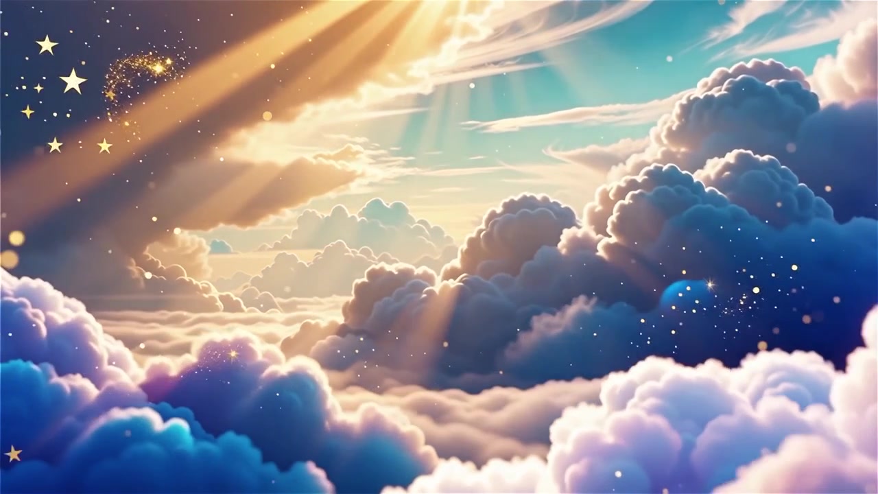 Christian Heavenly Light Worship Background