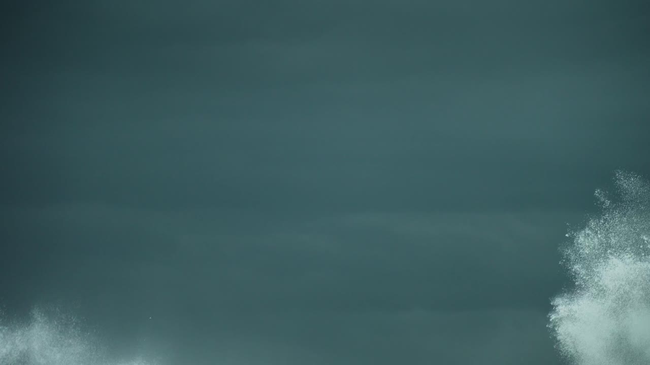 Huge Waves Explode in a Storm