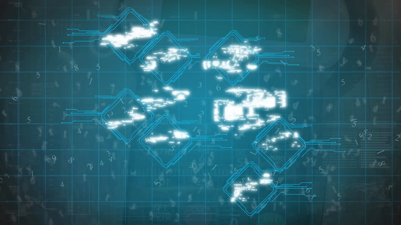 스마트폰을 통해 데이터 처리 및 아이콘의 애니메이션