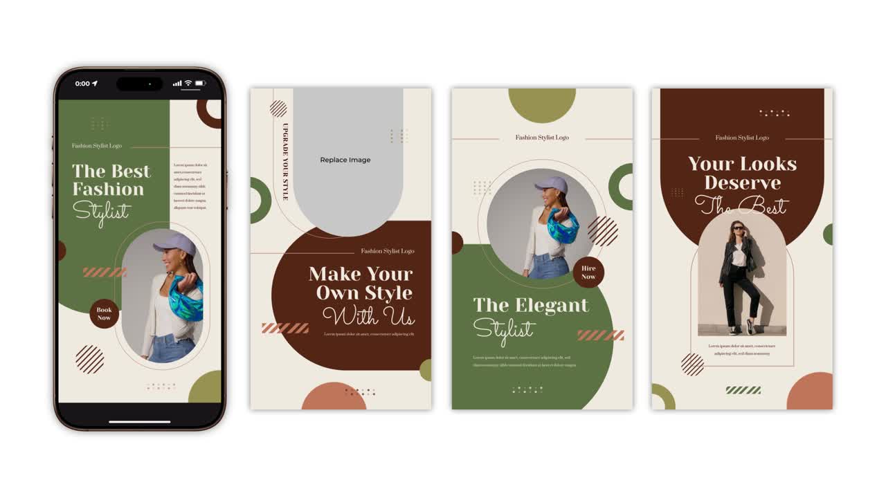 Fashion stylist promo stories