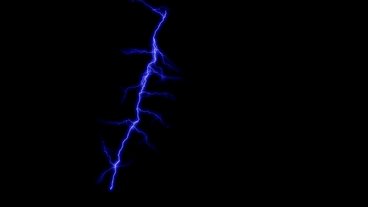 Artificial lightning generated with a tesla coil, black background, big size sparks