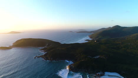 drone reveal beautiful golden australian beach