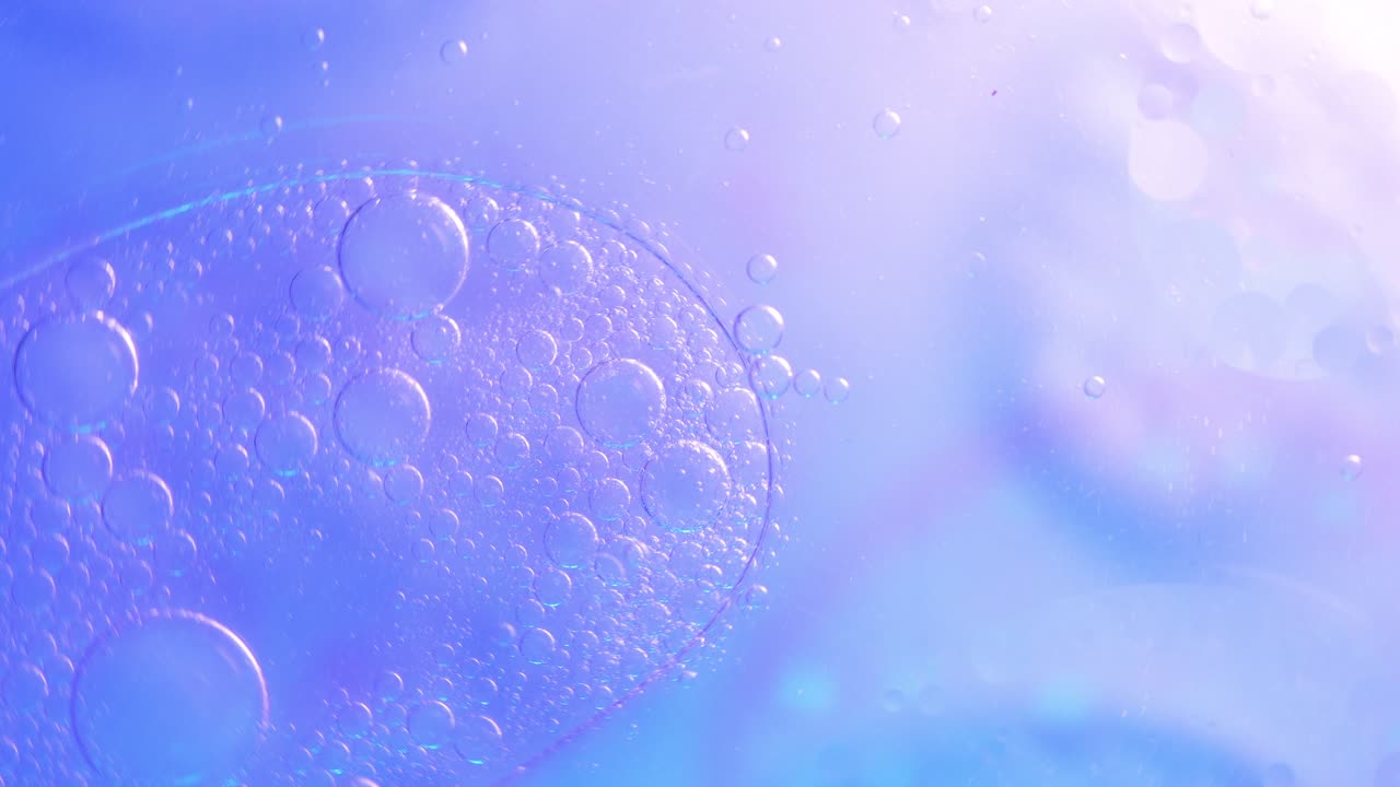 Top view Rotate Colourful abstract bubbles, 4k Abstract bubbles background.