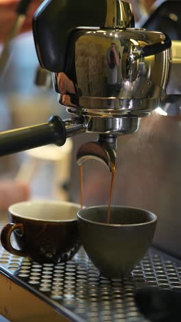 making espresso