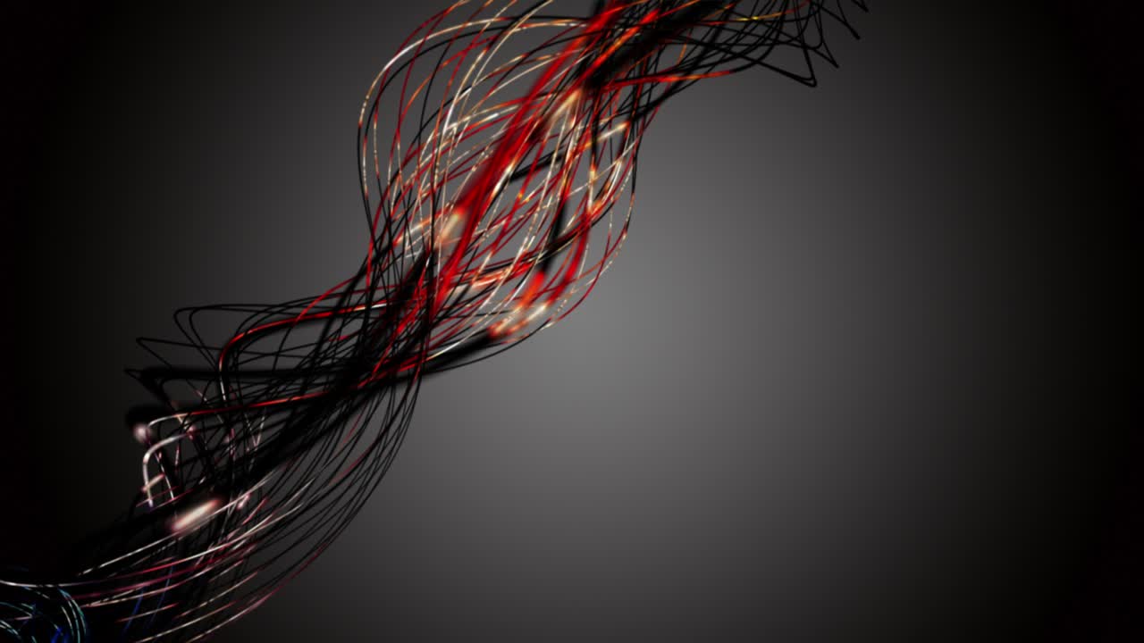 Futuristic animation with stripe wave object in slow motion and space for text, 4096x2304 loop 4K