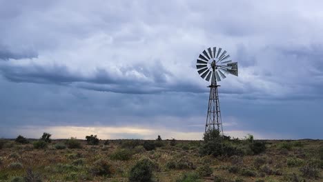 steel windpump on a farm