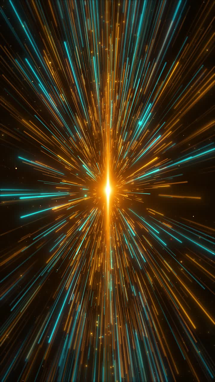 Spectrum hitech digital dot line background bright rays of neon light and colorful glowing lines