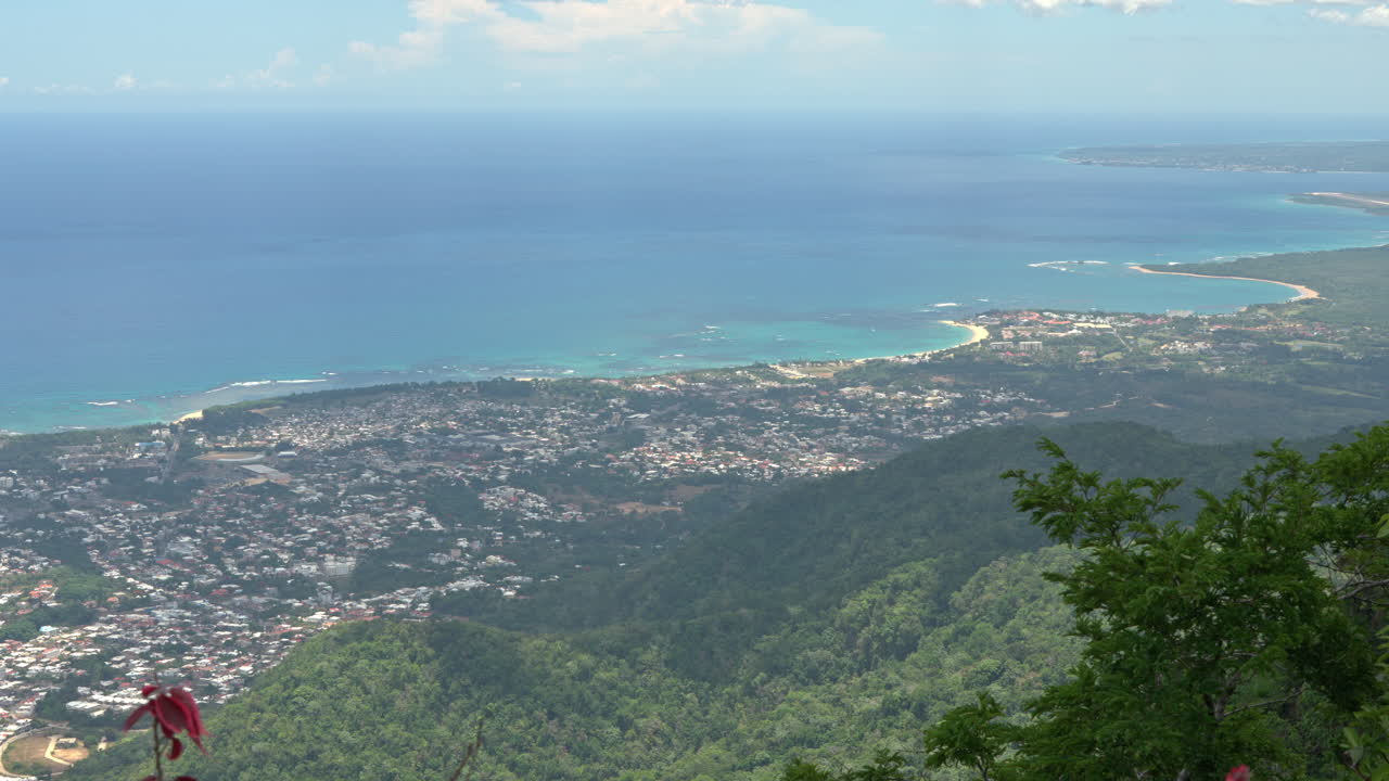 looking over the Puerto Plata residences from the Loma Isabel De Torres