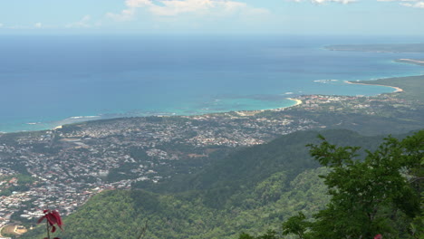 looking over the Puerto Plata residences from the Loma Isabel De Torres
