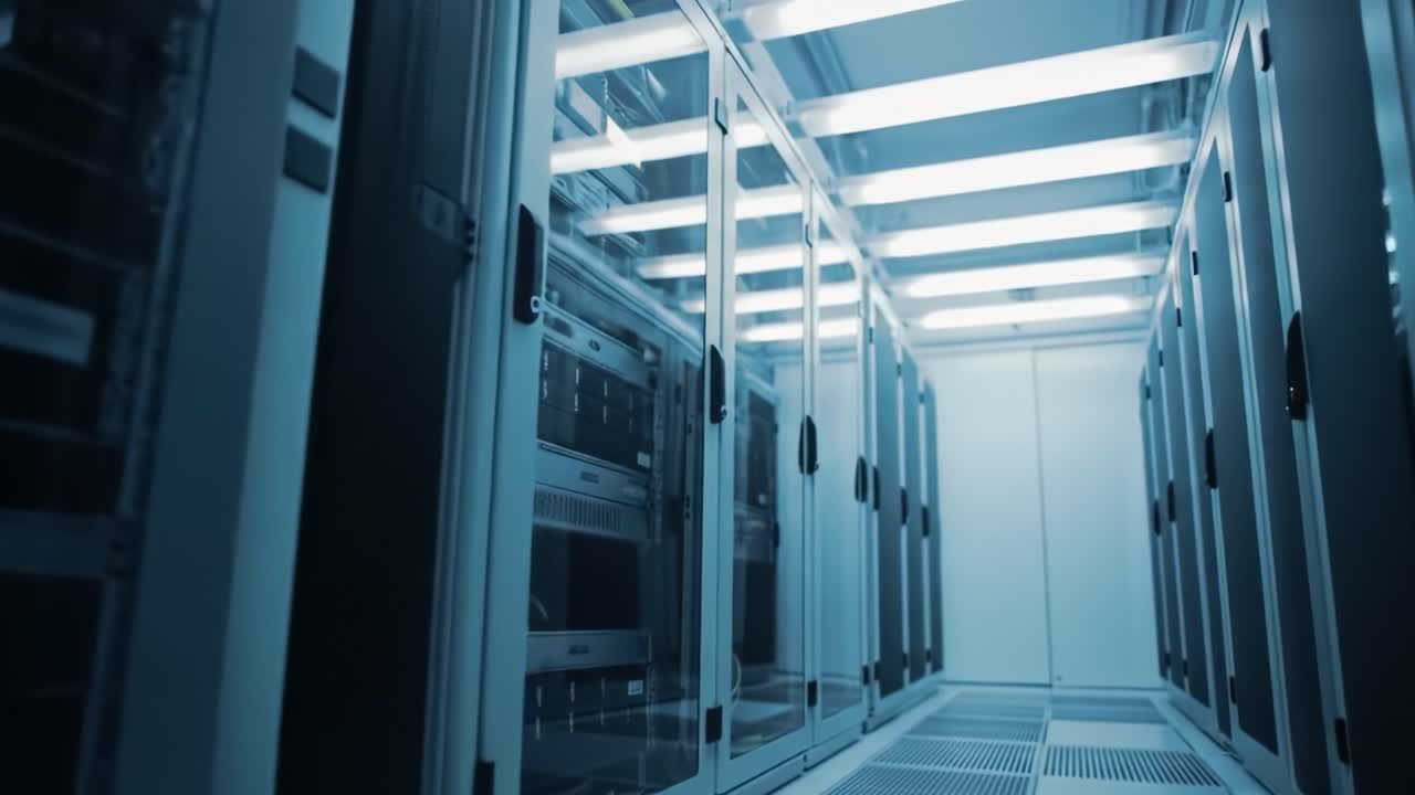Modern Data Center Interior