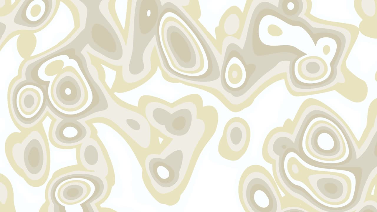 Abstract animation of gray organic shapes moving on white background. Loop animated background, wallpaper.