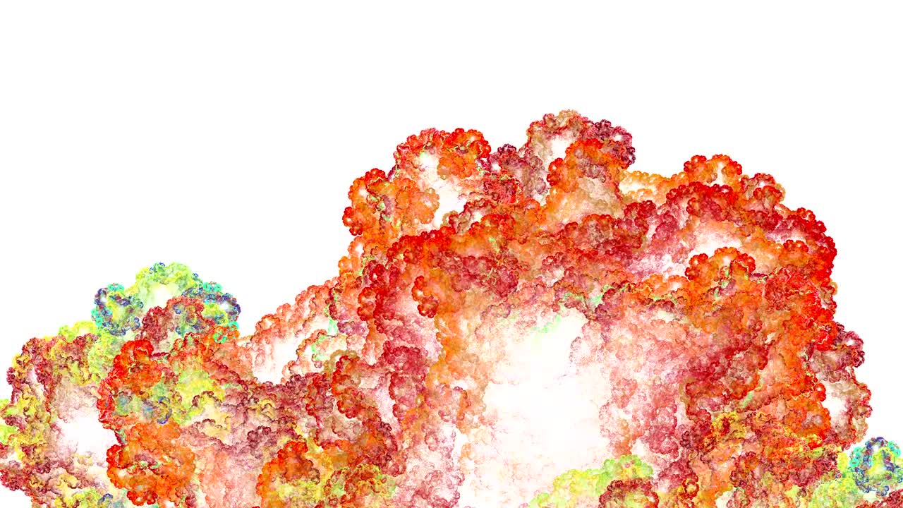 크리에이티브 디자인을 위한 추상적인 프랙탈 영상