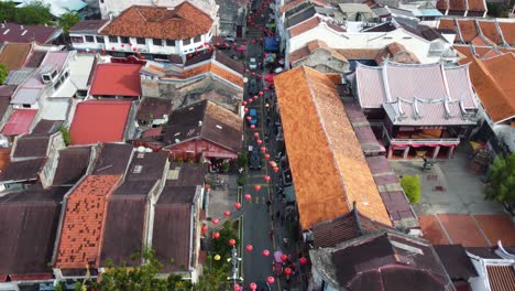 above penang street art district that depicts life and culture in the city