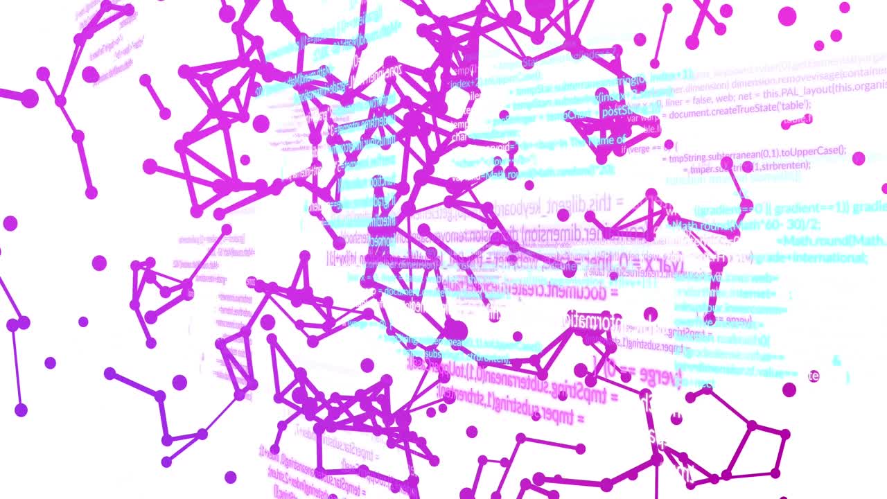 animación de iconos digitales procesamiento de datos y redes de conexiones