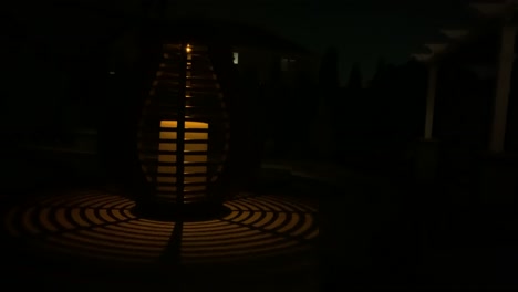 low-light shot of lantern at night close-up (high iso)