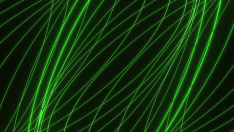 Grüne-Neonlinien-Zufällig-Auf-Schwarzem-Verlauf