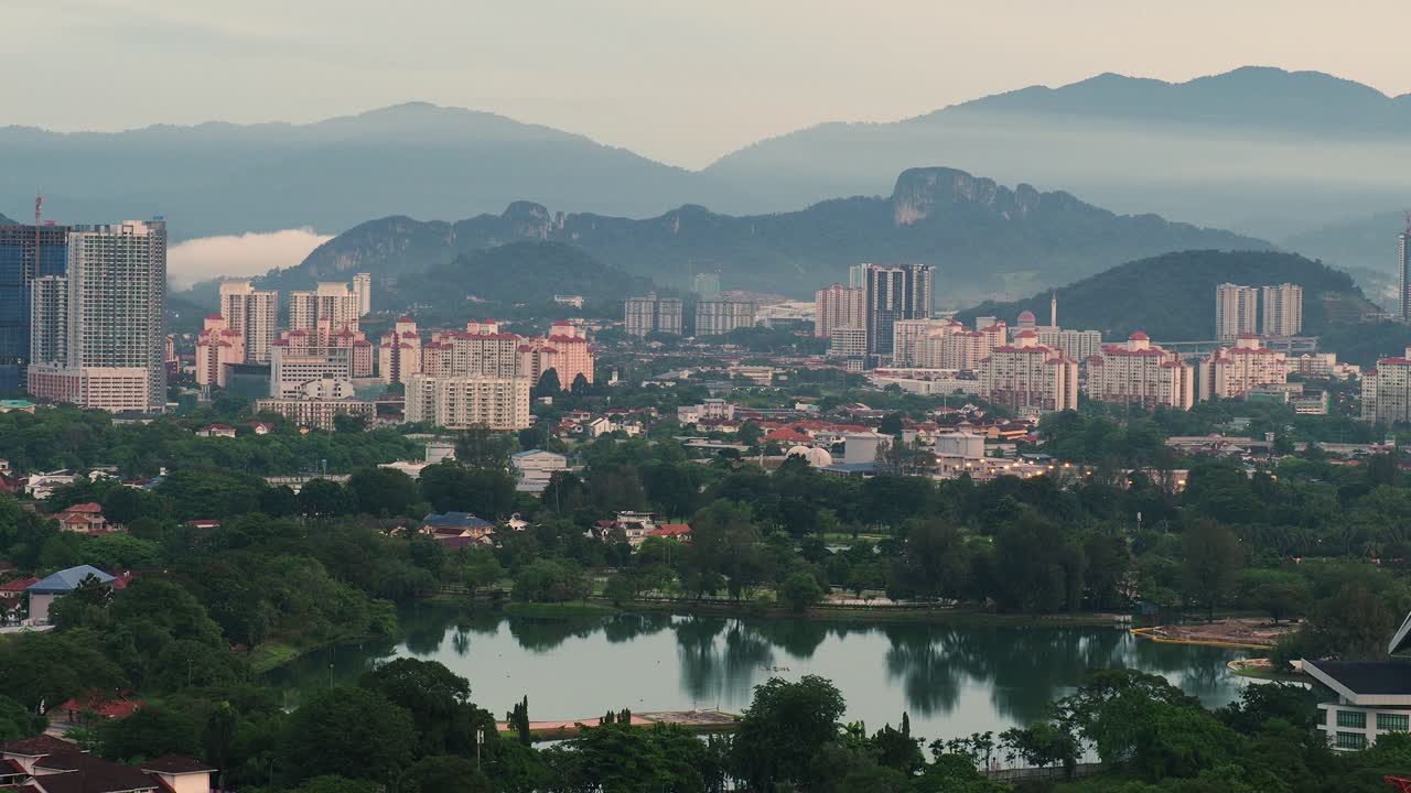 Kuala Lumpur Cityscape in the early morning.