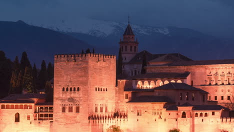 Puesta-De-Sol-Con-La-Alhambra-De-Granada-Como-Tema-Principal