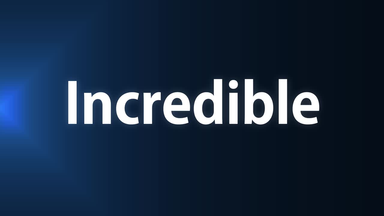 increíble texto animación mensaje gráficos en movimiento