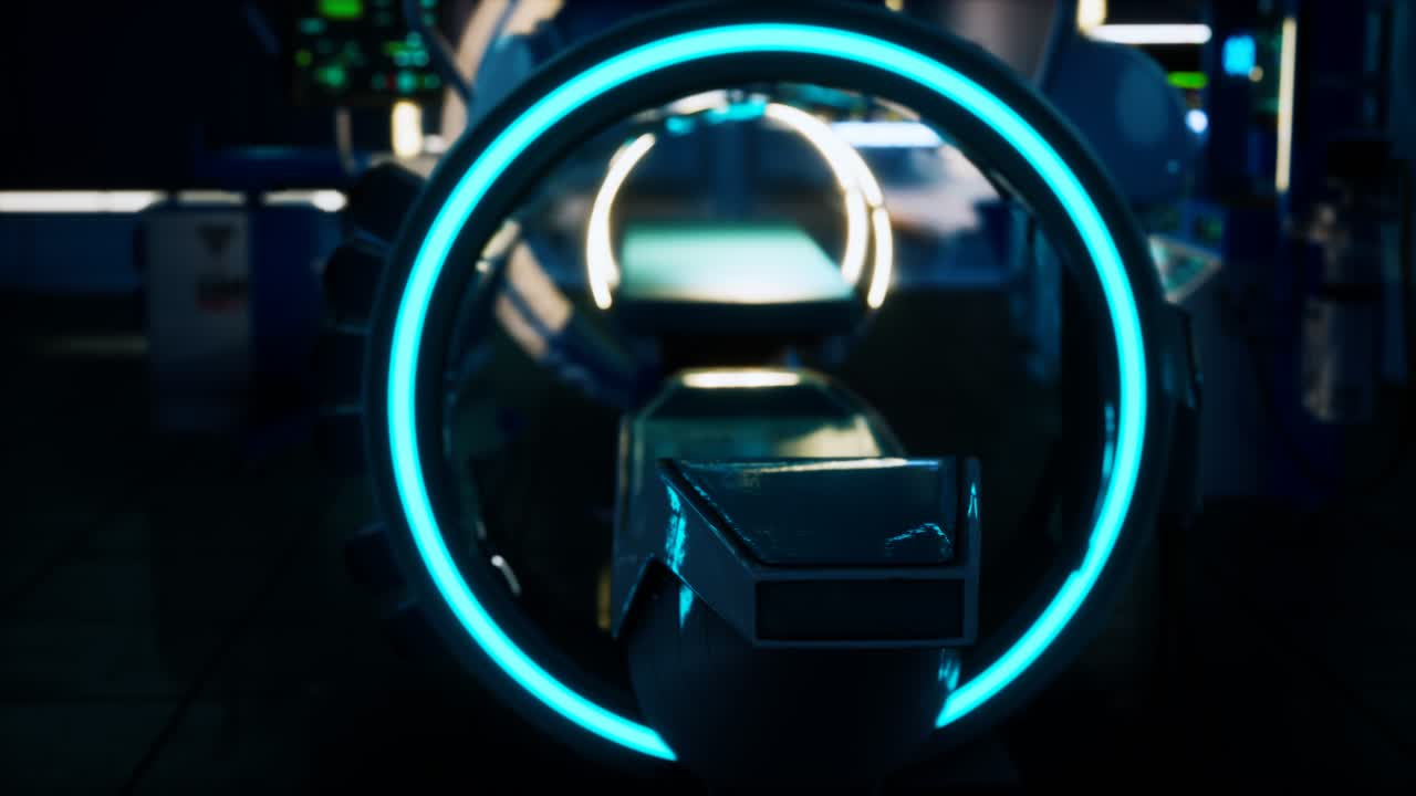 미래의 과학적 mri 스캐너 병원의 의료 장비