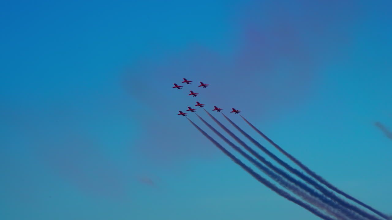 Aerobatic Planes in Formation