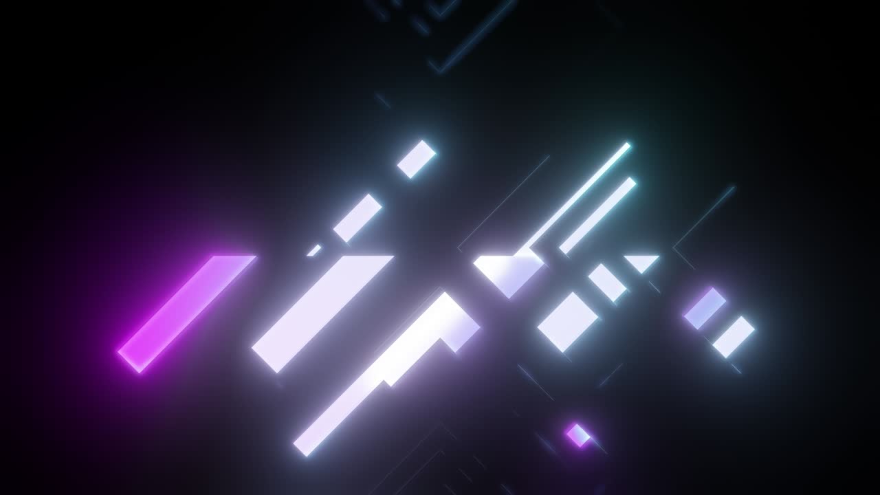 bucle de video de aspecto futurista abstracto con colores brillantes