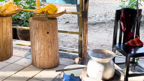 traditional silk-making process in thailand