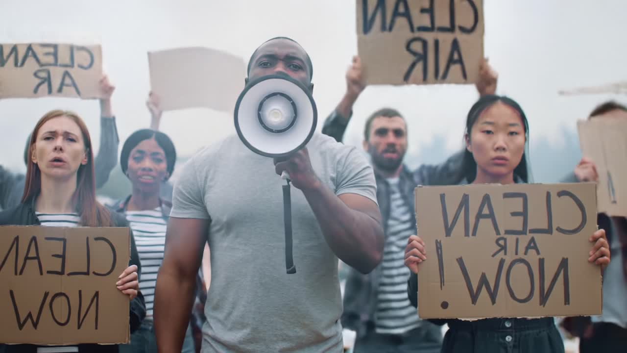 Passionate Gathering for Environmental Justice: Activists Rally Together, Amplifying Their Voices for Clean Air and Urging Immediate Action Against Pollution