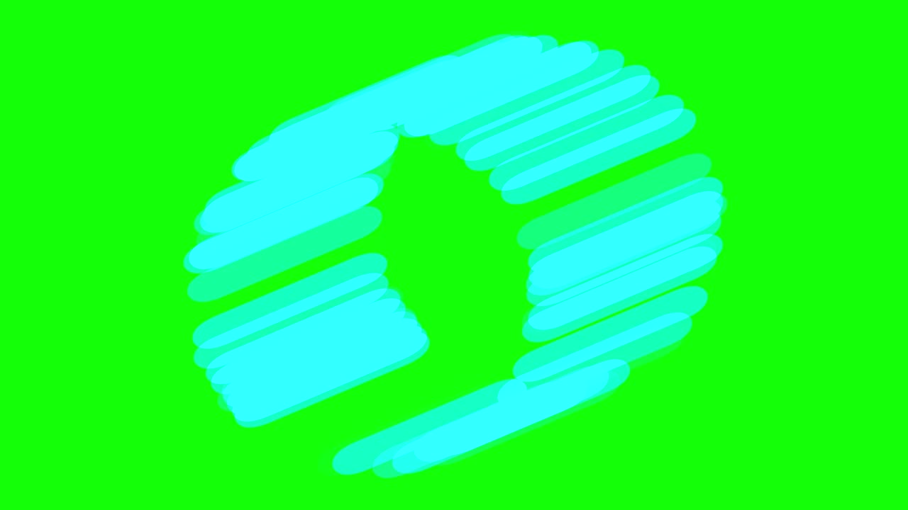 Green background with moving circles