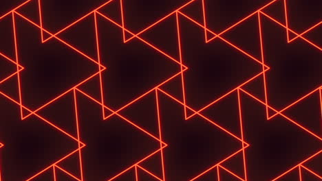 Pulse-neon-red-triangles-pattern-in-rows-on-black-gradient