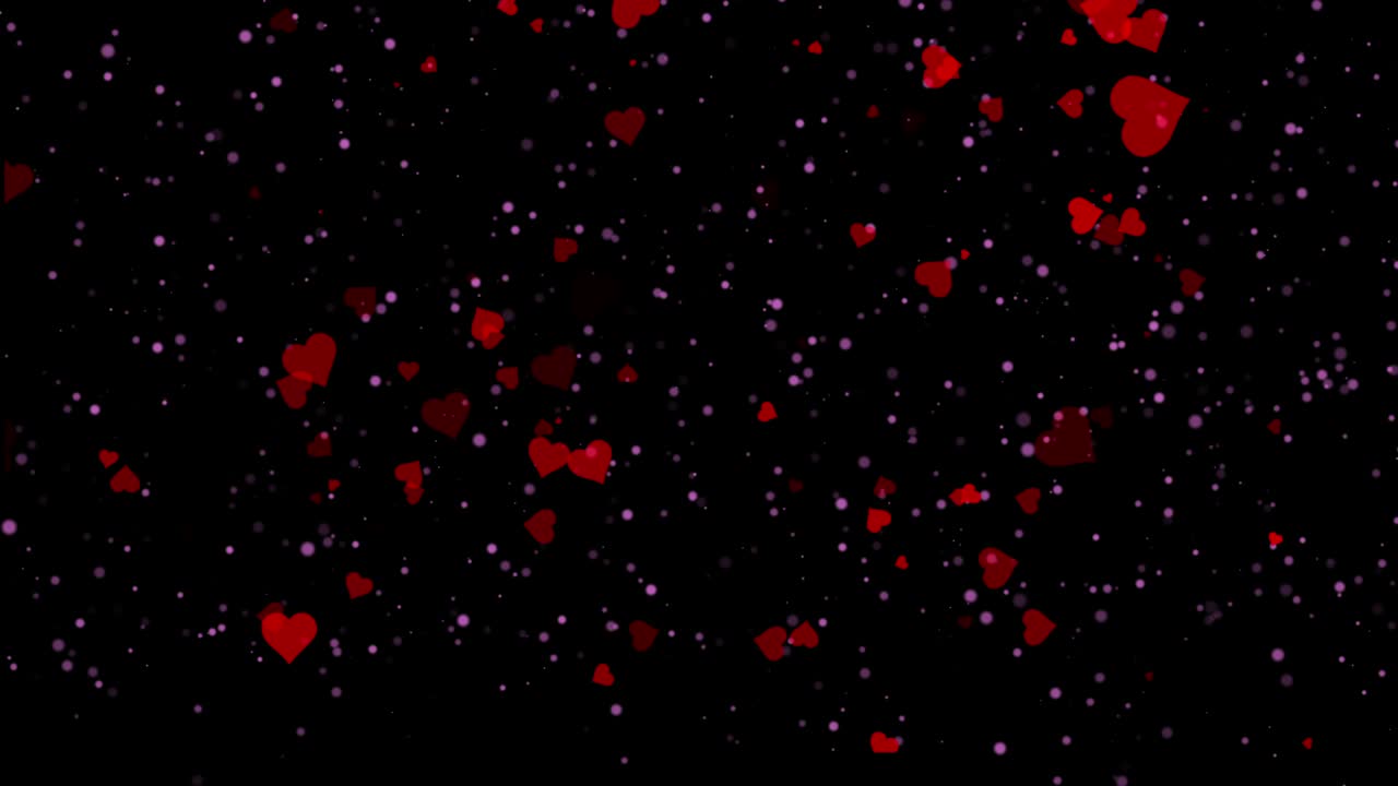 런타인 데이의 은 심장 배경 - 성 발렌타인 인사 카드 모션 디자인