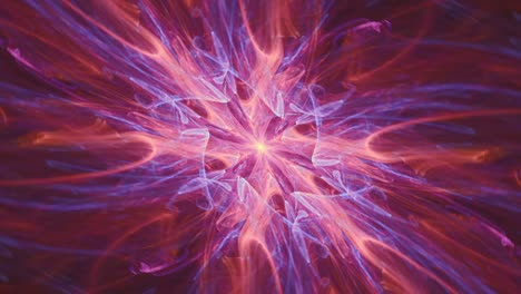 fantasía visual de giros de colores hipnóticos, éxtasis abstracto fractal ciclo sin fin de renovación de la vida y reciclaje de flujo de energía, despertar espiritual, intrincados flujos patrones geométricos de mandala