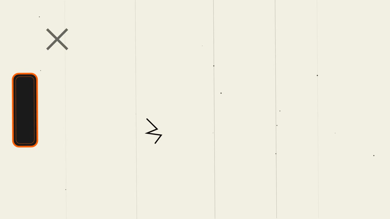 Abstract Minimalist Animation with Geometric Shapes and Film Grain Texture