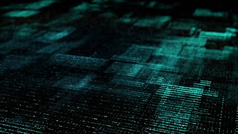 futuristic digital abstract matrix particles grid