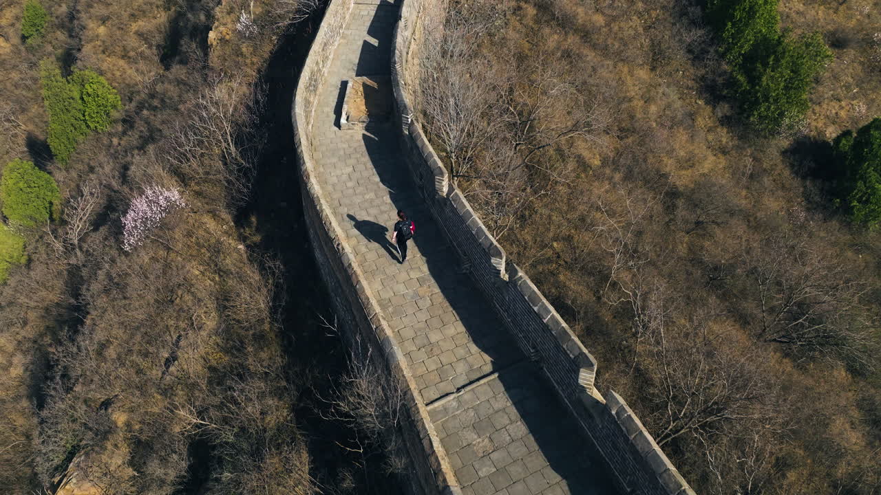 Hiking the Great Wall of China: An Aerial View