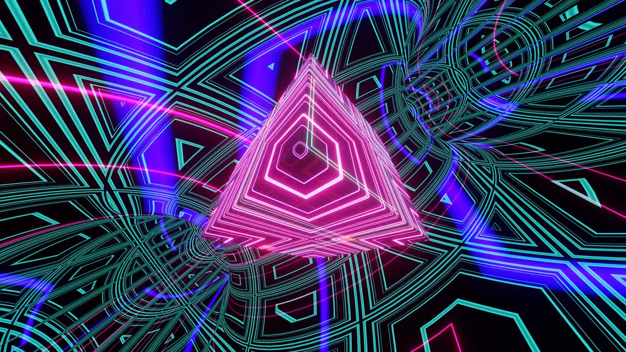 el fondo de neón giratorio psicodélico surrealista y abstracto.