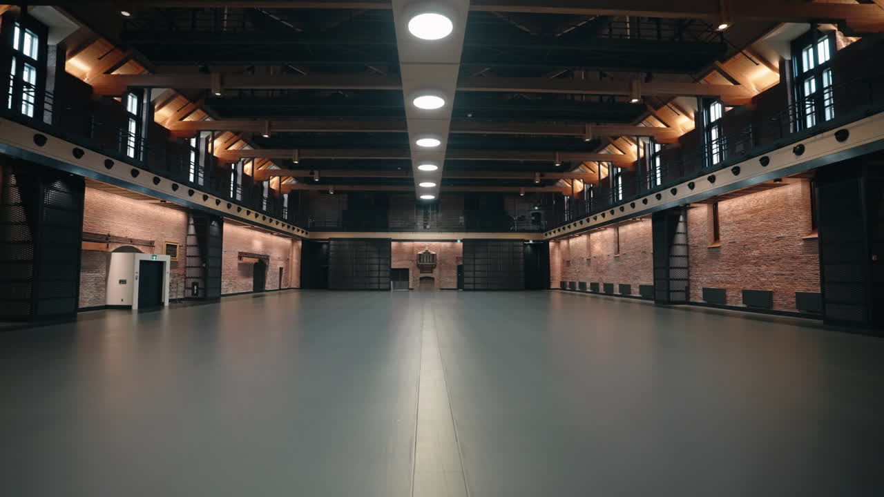 Empty War Room Inside Voltigeurs de Quebec Armoury In Quebec City, Canada