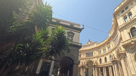 historic architecture and lush greenery in naples